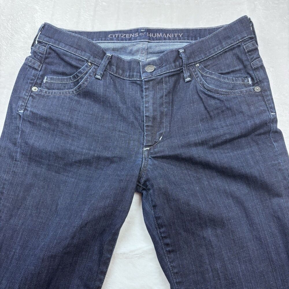 COH Citizens Of Humanity Hutton Wide Leg Dark Wash Flare Jeans - Size 30 - Picture 3 of 16